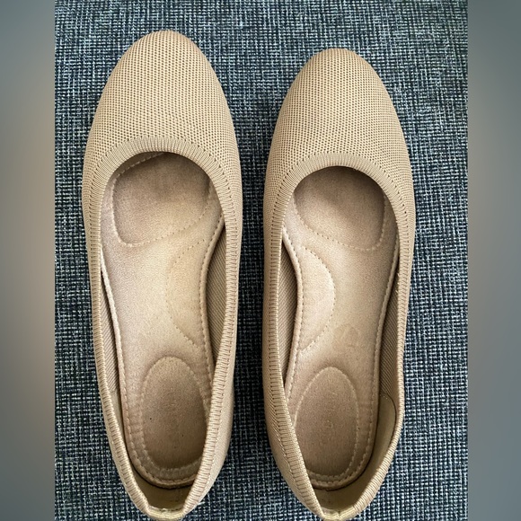 Knit Almond-Toe Ballet Flats - Picture 1 of 4